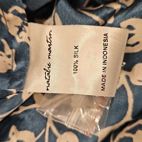 💕NATALIE MARTIN💕 Ashley Asymmetrical Midi Dress ~ Teal Pomegranite Print Small - Picture 9 of 13